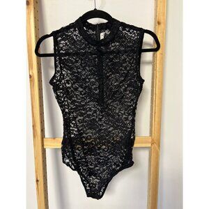 Supertrash Tank Lace Bodysuit Black ( 38 )